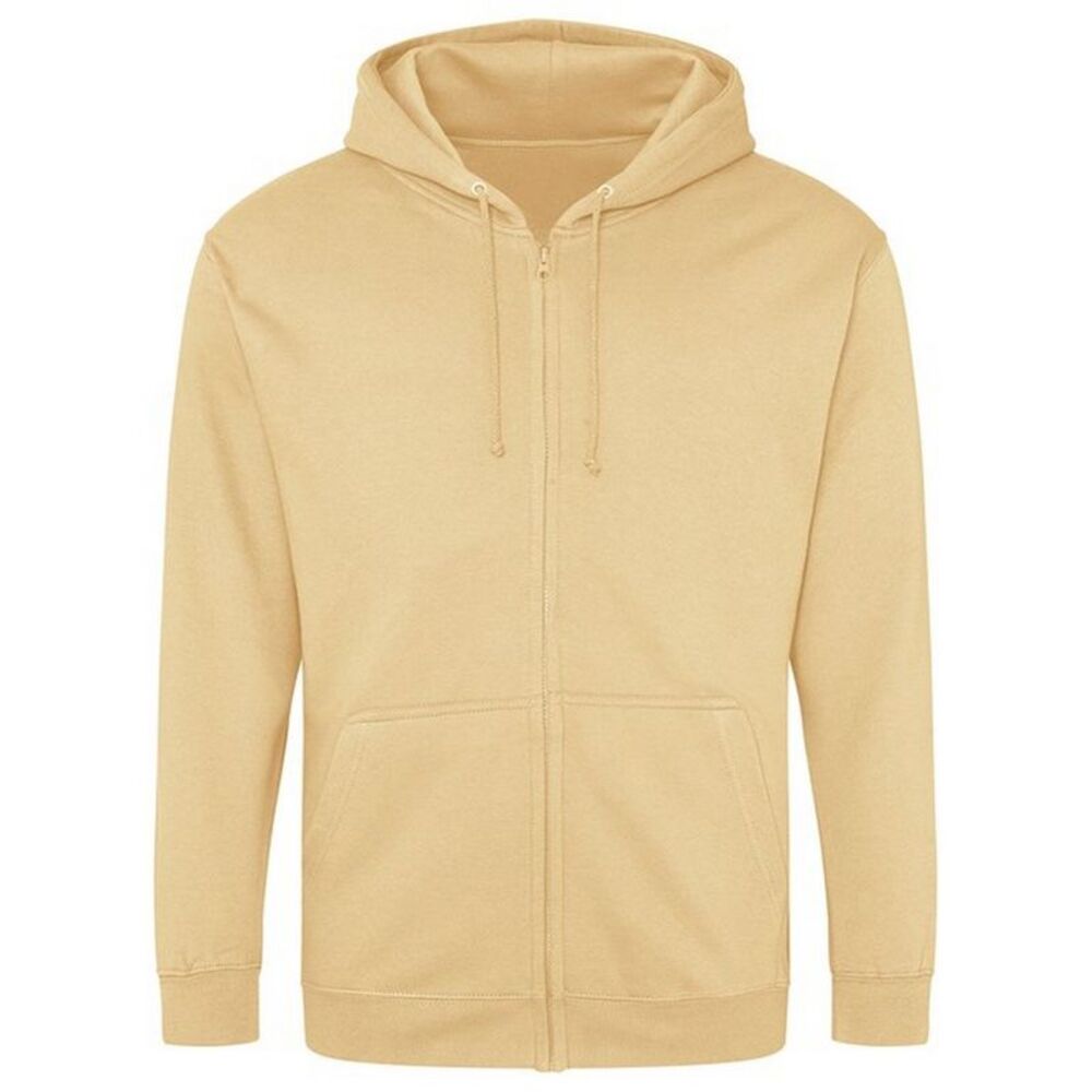 Awdis Mens Full Zip Hoodie / Desert Sand